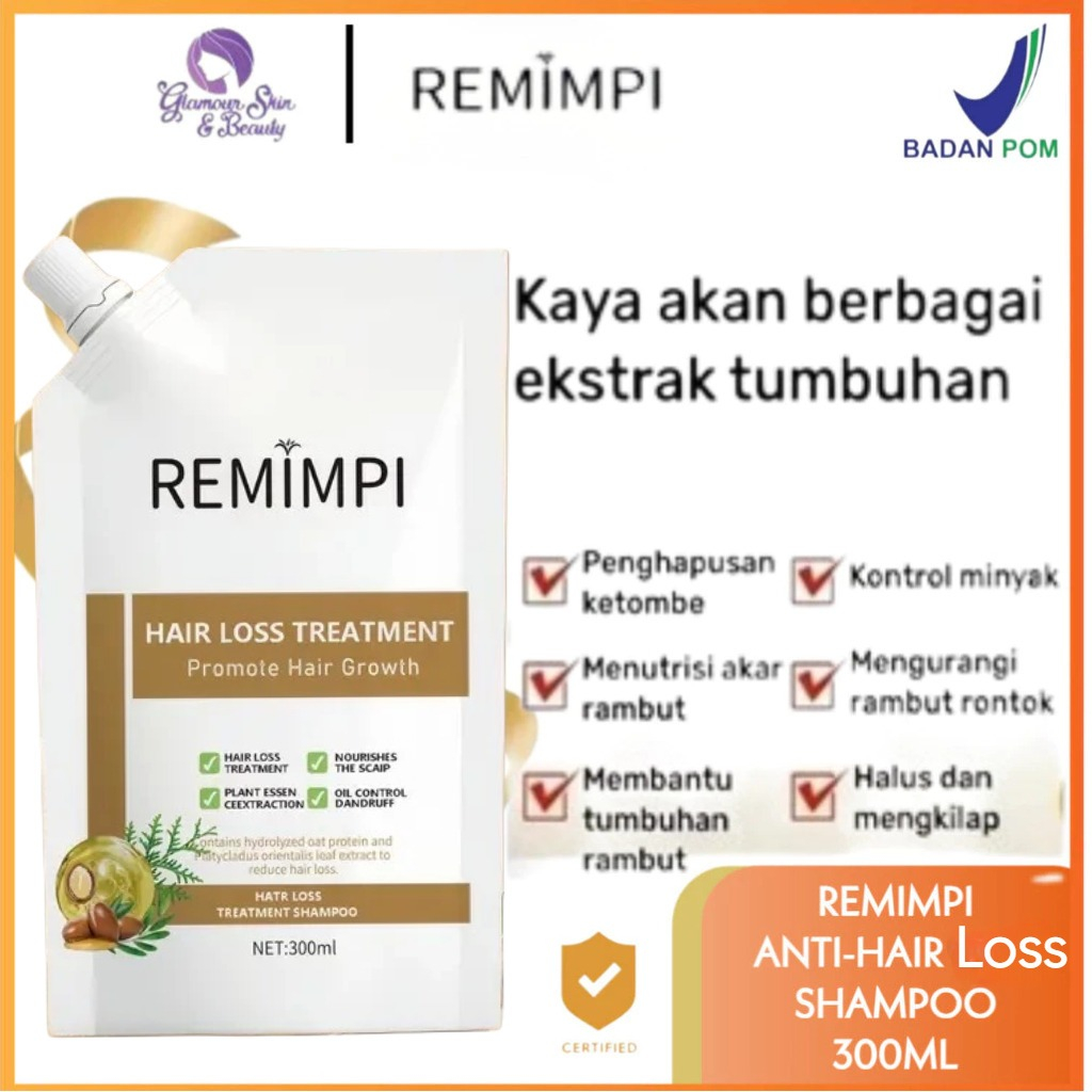 REMIMPI Shampoo Anti Hair Fall - Anti Rambut Rontok Penumbuh Rambut