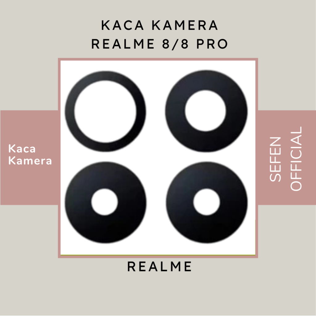 KACA KAMERA - LENSA KAMERA BELAKANG REALME 8 / 8 PRO