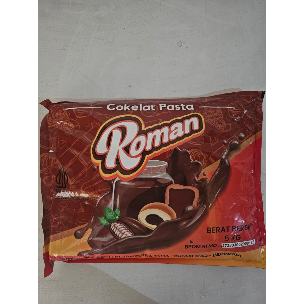 

Roman Cokelat Pasta Compound 5kg – Coklat Pasta Serbaguna untuk Roti, Kue, dan Dessert