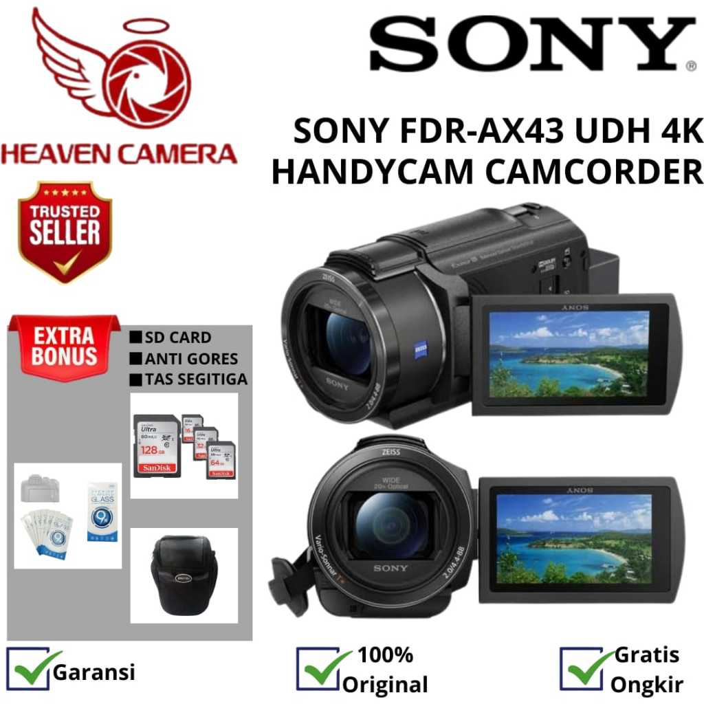 SONY FDR-AX43 UHD 4K HANDYCAM / HANDYCAM SONY FDR-AX43 UHD 4K / SONY AX43