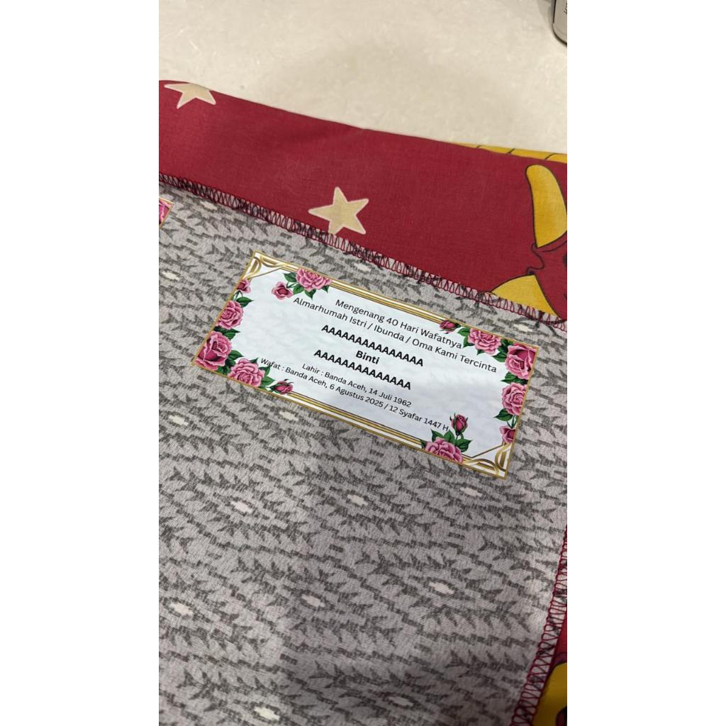 Sajadah Travel SABLON Packing Sajadah Traveling souvenir umroh / Sajadah Jumbo