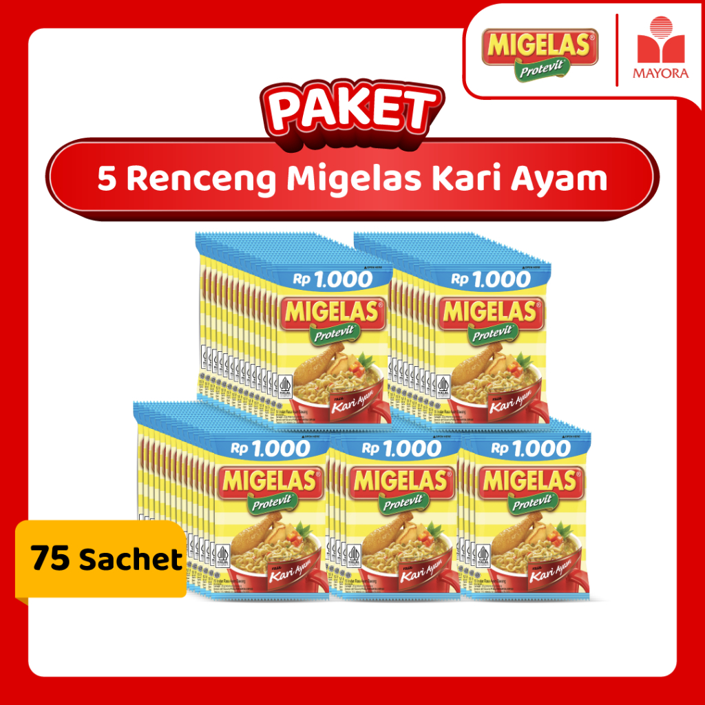 

Paket 5 Renceng Migelas Kari Ayam