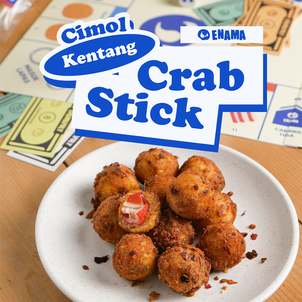 

Cimol Kentang Enama Crab Stick