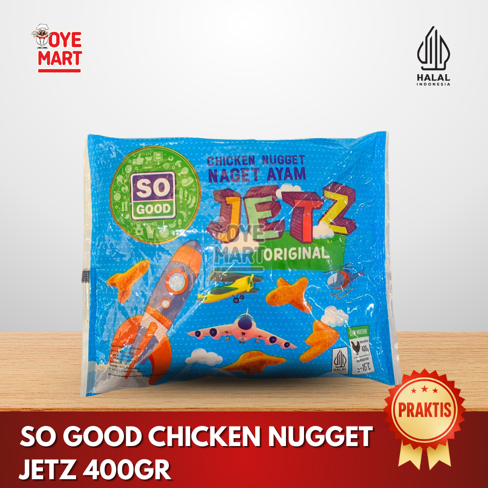 

SO GOOD CHICKEN NUGGET JETZ 400GR / NAGET AYAM ORIGINAL