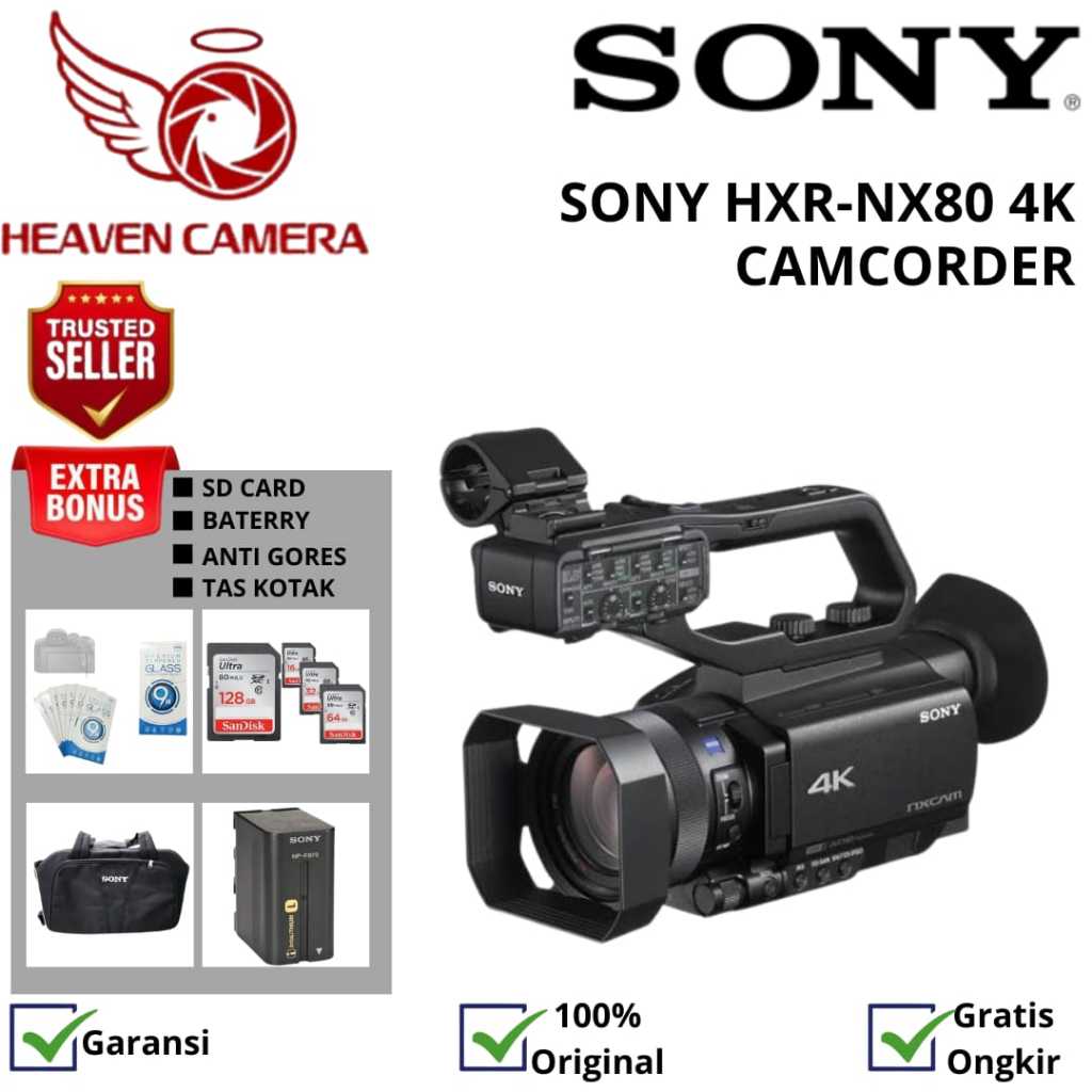 SONY HXR-NX80 4K NXCAM PROFESSIONAL CAMCORDER / CAMCORDER SONY HXR-NX80 / SONY HXR-NX80 / SONY NX80