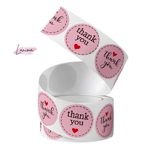 

Stiker Thank You Roll Bulat Isi 500 Cocok untuk Paket Online Shop & Hadiah