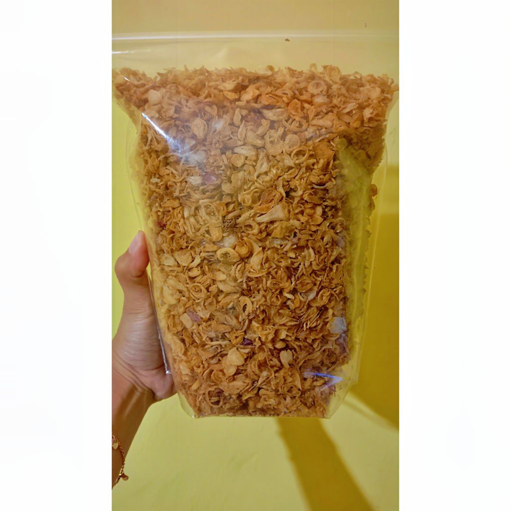 

Bawang Goreng Original 500 gram Tanpa Campuran Tepung Brambang Goreng Ori Renyah Nganjuk