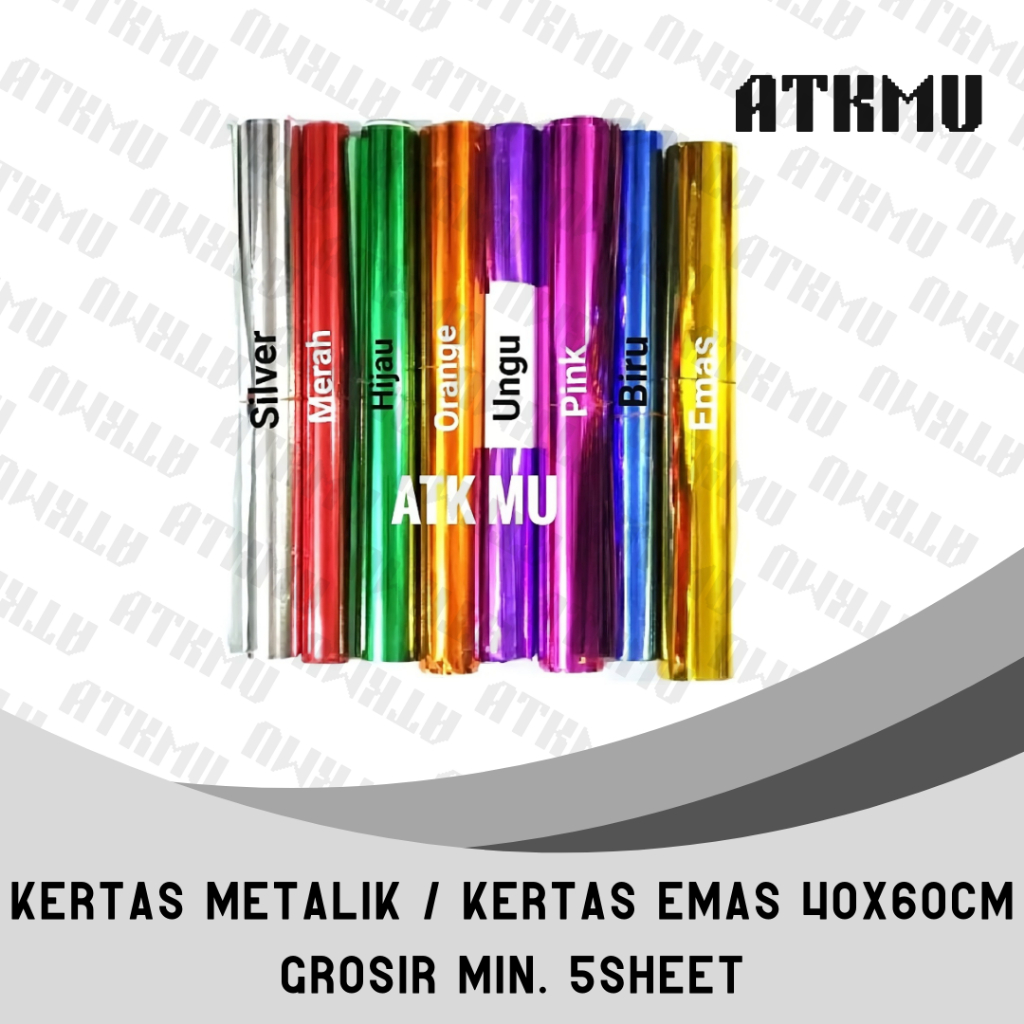 

Kertas Metalik / Kertas Emas 40x60cm Grosir Min. 5sheet