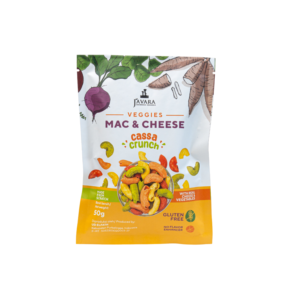 

Javara x Cassa Crunch Mac n Cheese Snack Sehat Gluten Free 50g