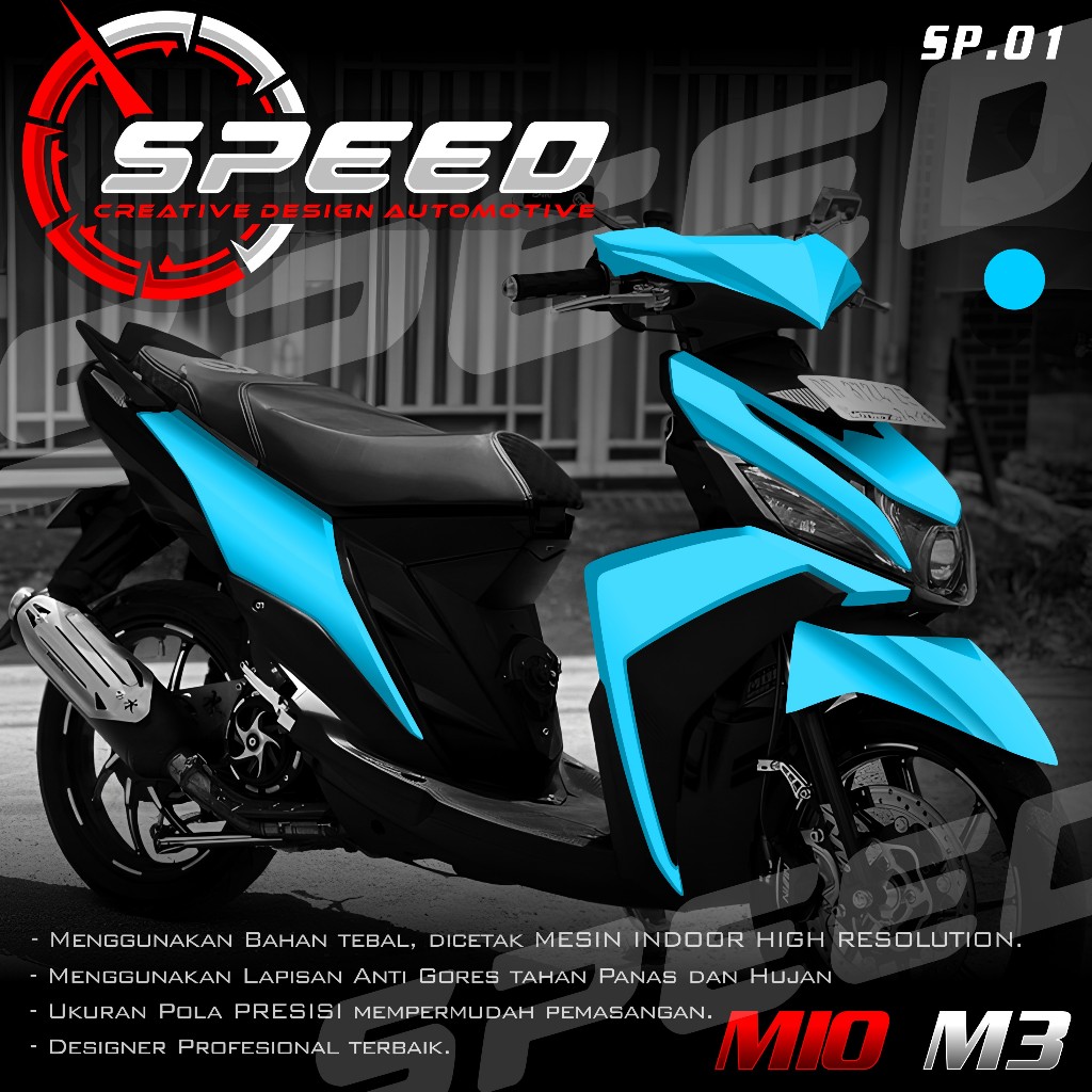 (PROMO COD) TERBARU Decal Sticker Yamaha Mio M3 125 Full body - Stiker Skotlet Variasi Modifikasi Mo