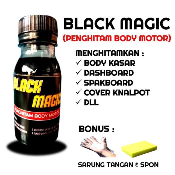 Cairan Penghitam Permanen Door Trim Dashboard Mobil Bahan Plastik di Body Motor Black Magic Barrista