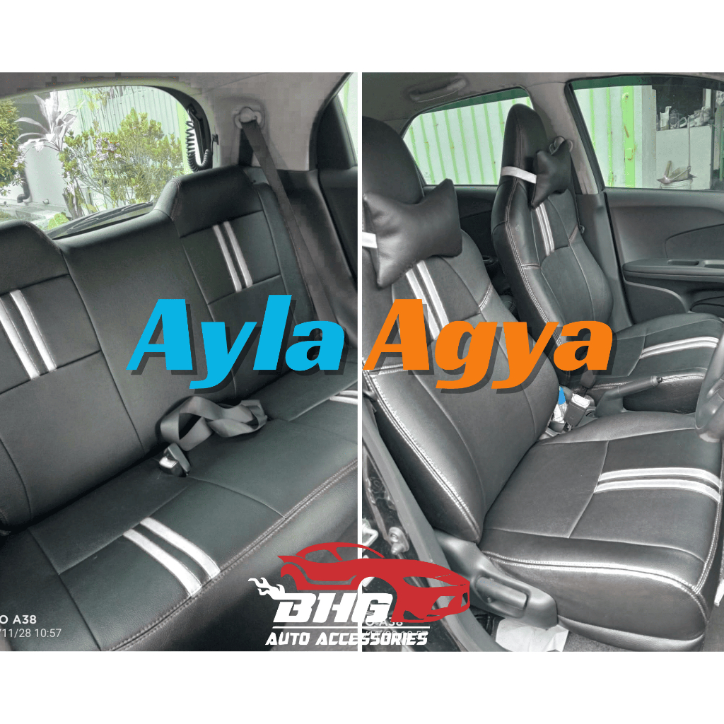Sarung Jok Mobil Ayla Dan AgyaICover Jok Mobil Ayla Dan Agya 2023 up  (2 Baris Depan dan Belakang)
