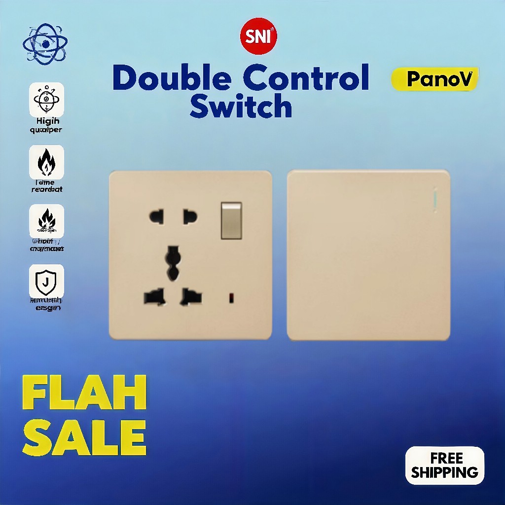 PanoV SNI Saklar dinding tempel/saklar lampu/Saklar dinding rumah