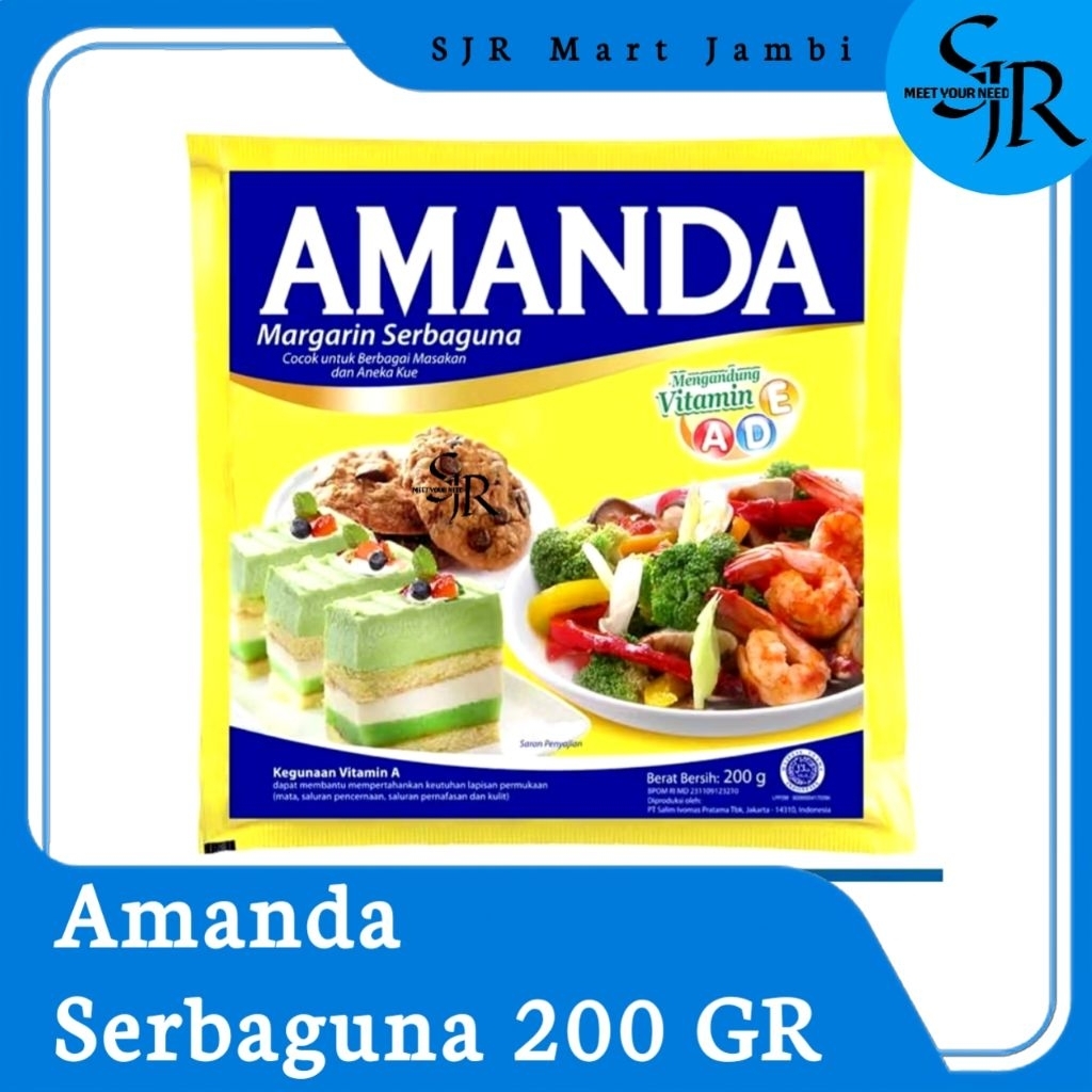 

[Margarin] Amanda Margarin Serbaguna | Kemasan 200 Gr