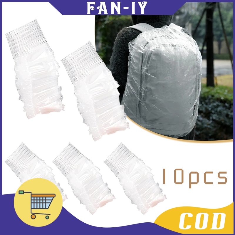 10Pcs Jas Hujan Tas Ransel Waterprof Bag Rain Cover Tas Mantel Hujan
