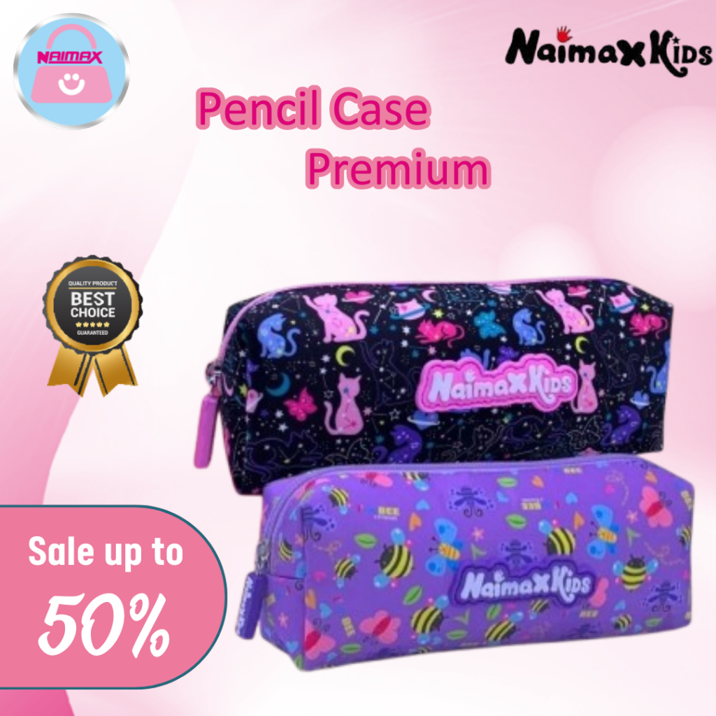 

Pencil Case Custom Nama | Naimax kids Pencil case premium Laki Laki perempuan