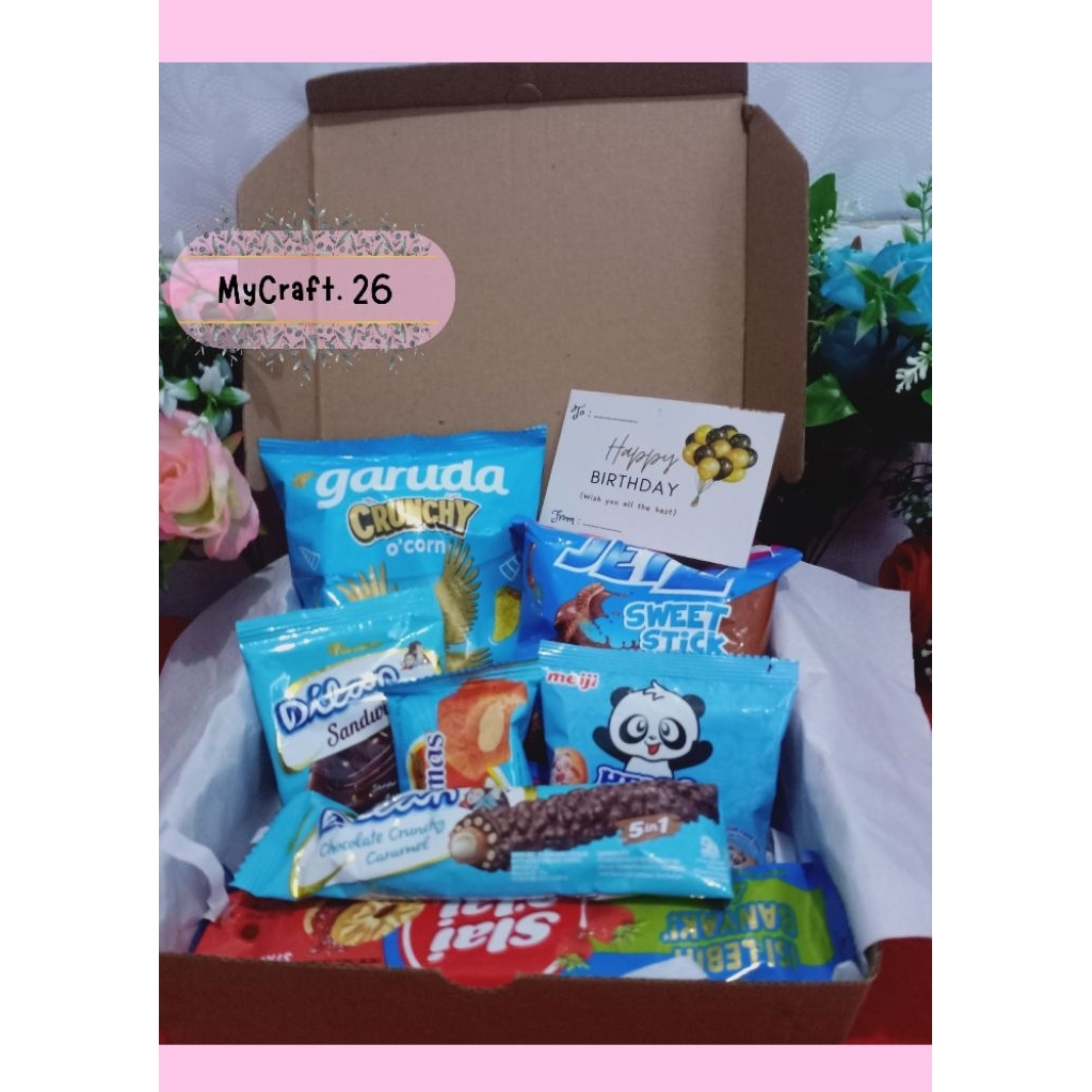 

GIFT BOX - HEMPERS SNACK - HADIAH BOX - HADIAH ULANGTAHUN