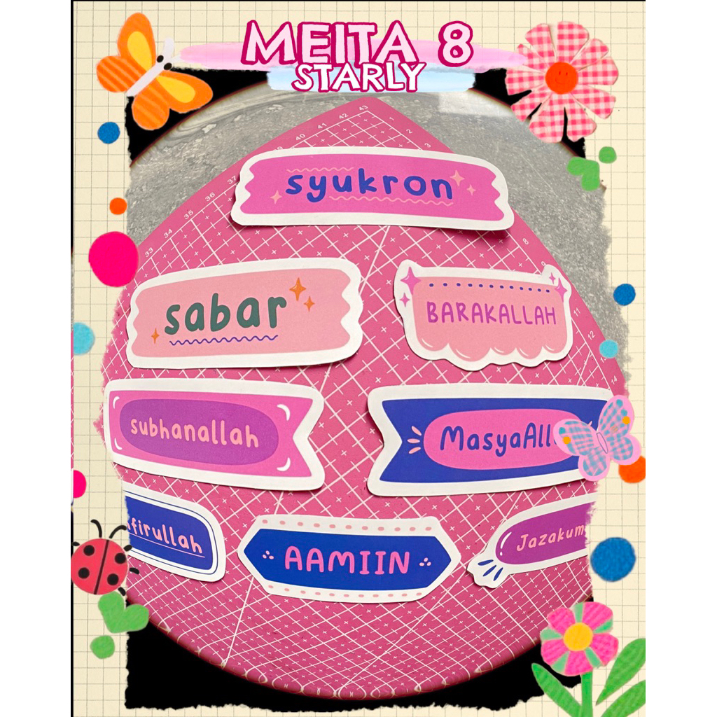 

STARLY 033 MEITA 8 STIKER STARLY STIKER LUCU STIKER TUMBLR STIKER BOTOL STIKER LAPTOP