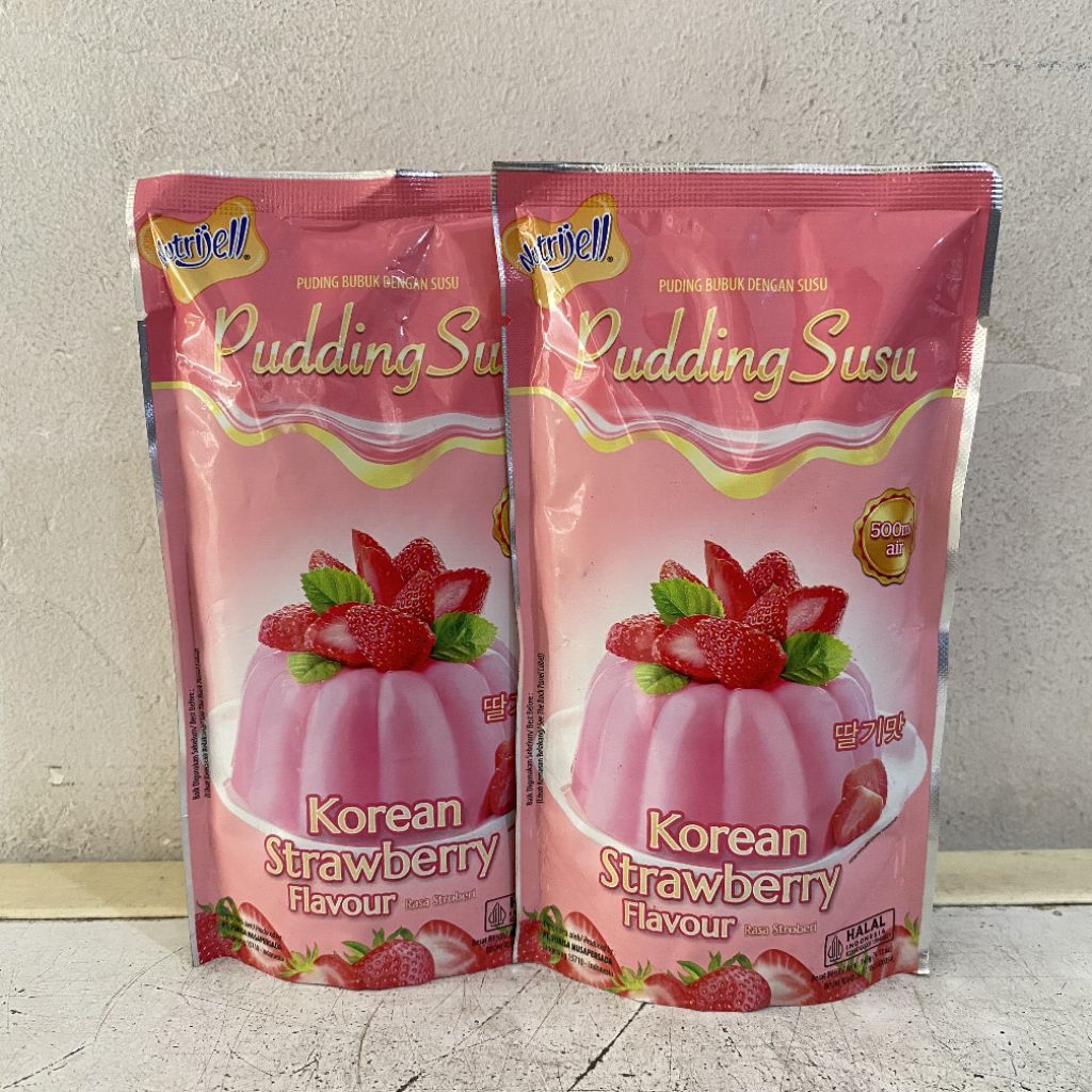 

Nutrijell PUDDING susu rasa KOREAN STRAWBERRY 145 gram | nutrijell pudding korean strawberry