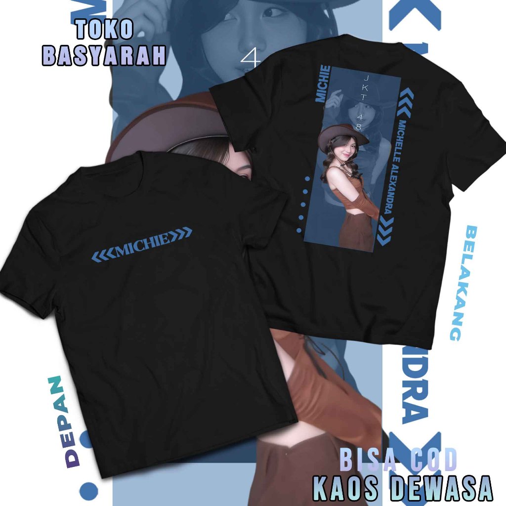 KAOS MICHIE JKT48 GEN 11 DESIGN TERBARU - T-SHIRT MY OSHI MEMBER JKT48 - BAJU STREETWEAR AESTHETIC J