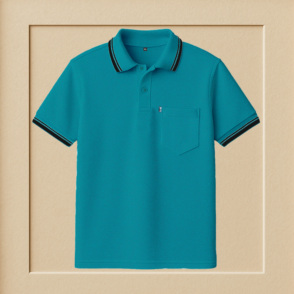 Kaos Poloshirt Seragam Saku Pria | Kaos Kerah Pria Lengan Pendek | Kaos Polos Polo Shirt Saku