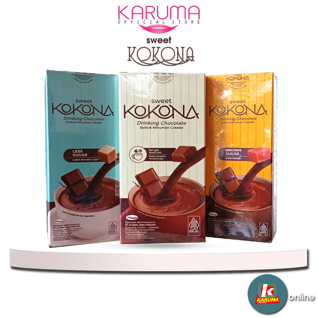 

Amanda Sweet Kokona Bubuk Minuman Coklat 132g isi 4 sachet@33g | Brown Sugar | Less Sugar