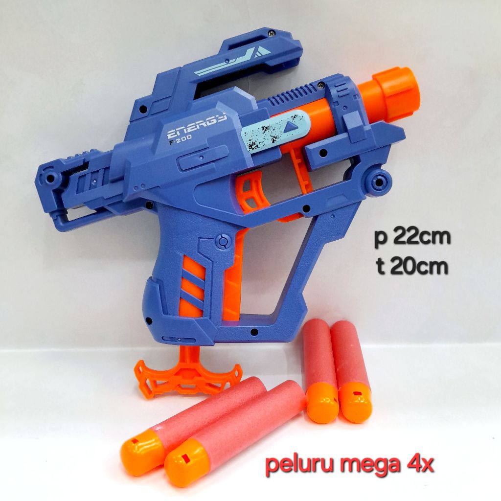 BLASTER SOFTGUN MEGA BULLET Toys  Mainan Pistol Gabus Peluru Besar