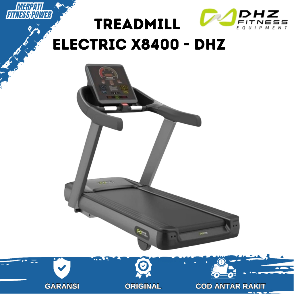 MERPATI FITNESS - New Alat Olahraga Walking Pad Treadmill Electric DHZ X8400A Commercial Import
