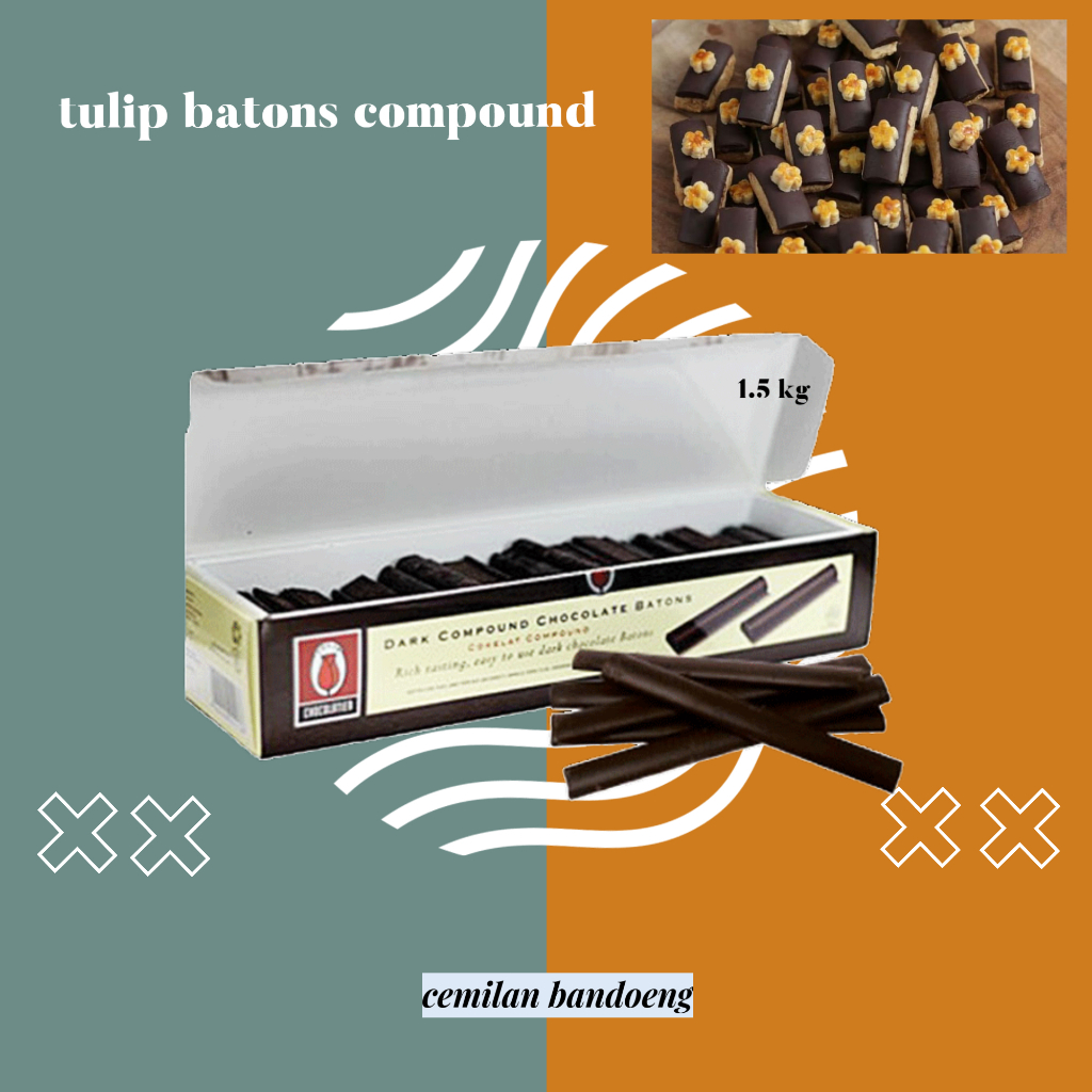 

compound coklat batons / coklat stick tulip kemasan 1.5 kg