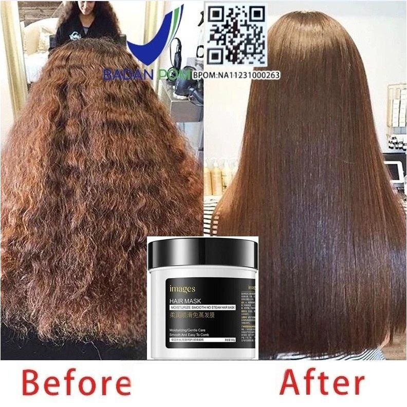 MASKER PELURUS RAMBUT KERATIN HAIR TREATMENT SMOOTHING MELURUSKAN RAMBUT PERMANEN REPAIR HAIR MASK M