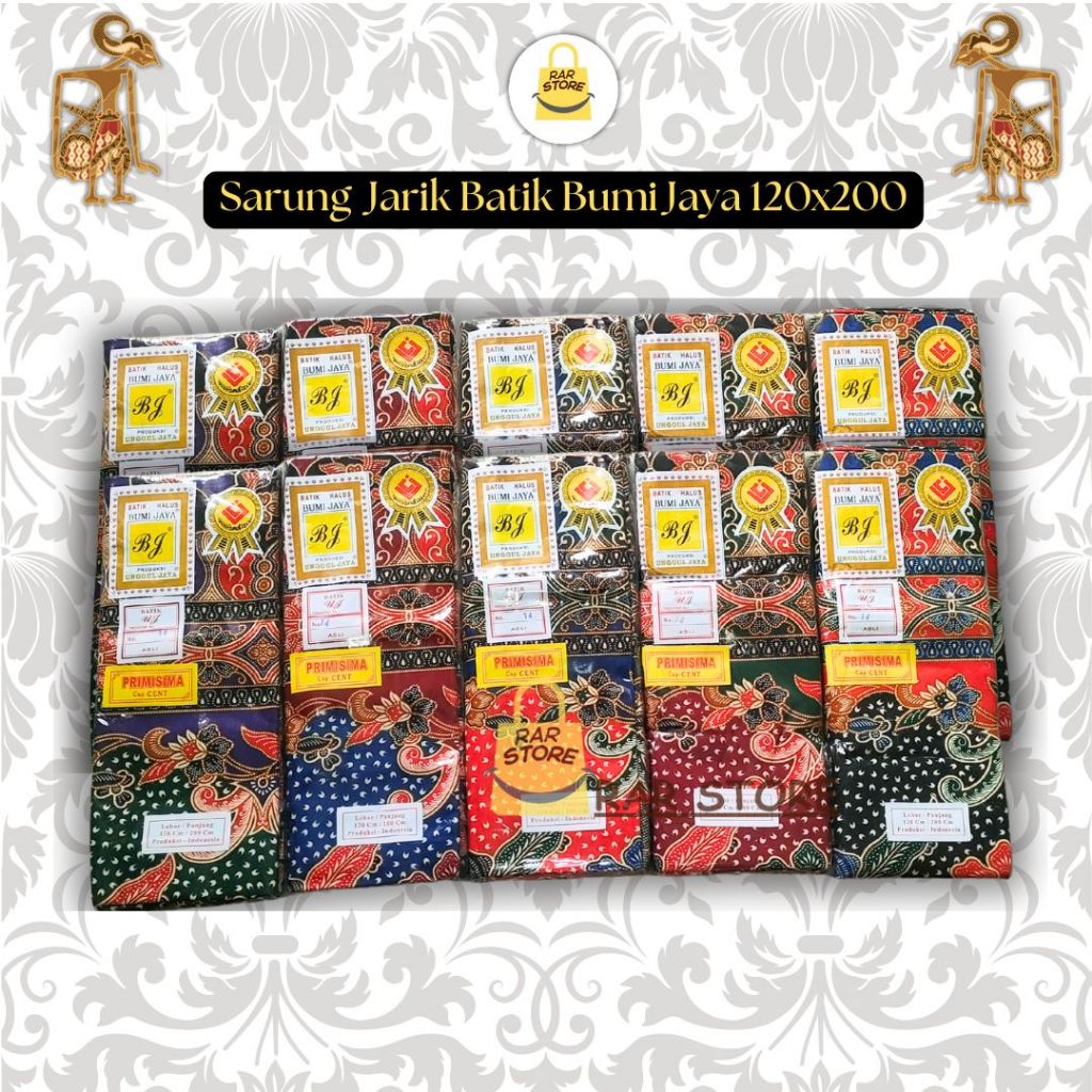 Jarik Sarung Batik Wanita BJ (Bumi Jaya) Premium Bahan Halus 120x200