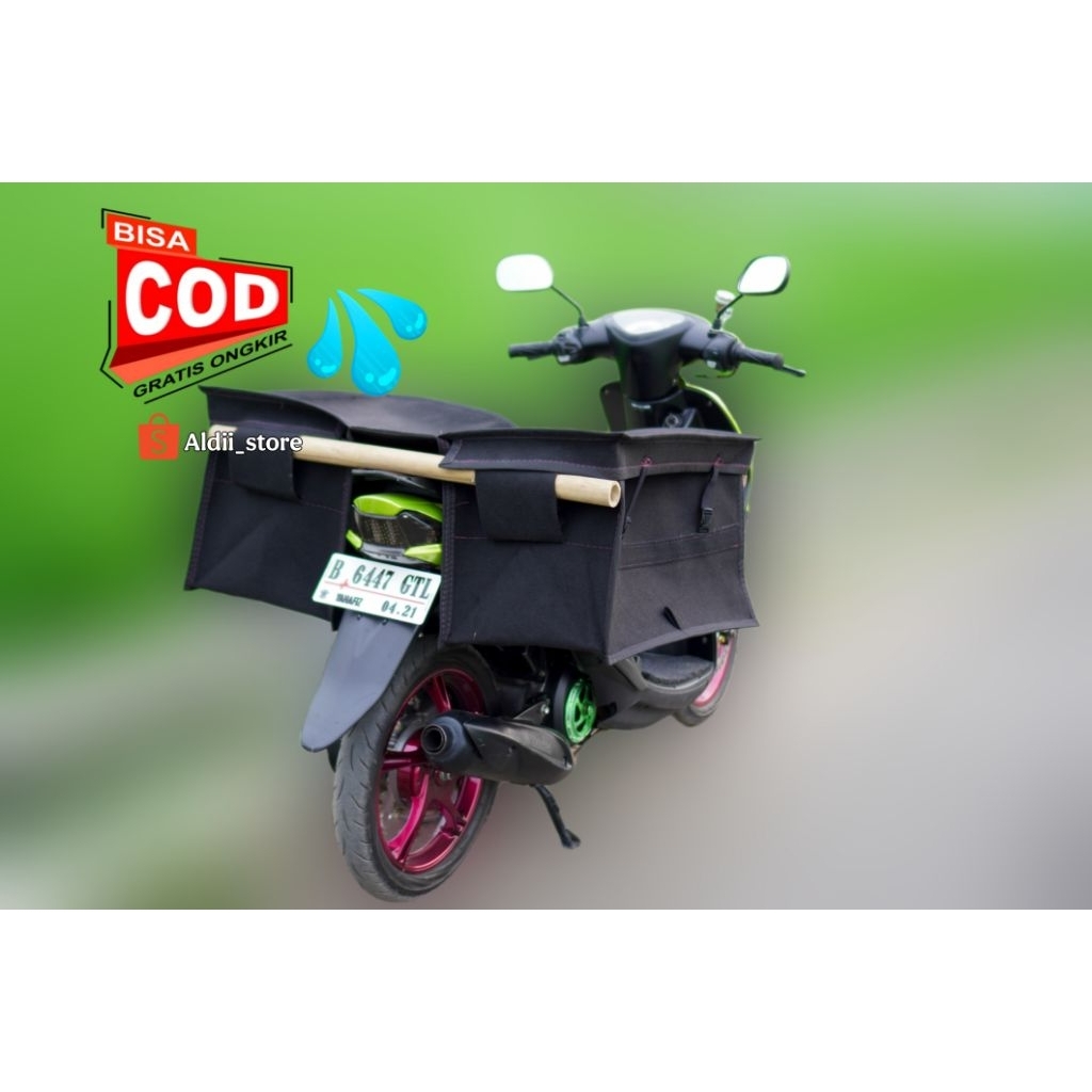 tas kurir ekspedisi motor SUPER KUAT bahan tebal tahan air ukuran jumbo