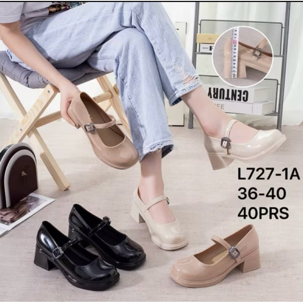 L727 Pansus jelly wedges sendal jelly korean look sendal import