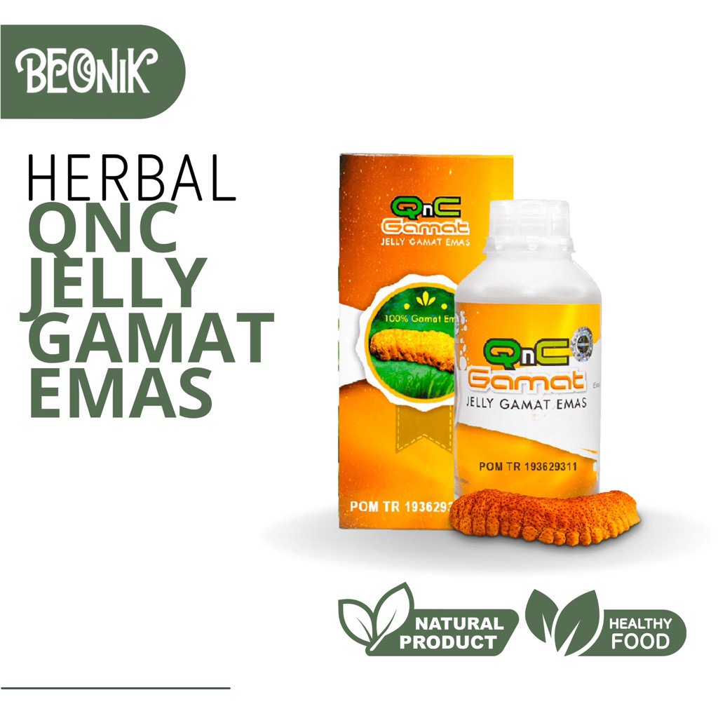 

QnC Jelly Gamat Emas Asli Ekstrak Teripang Emas 300 ML