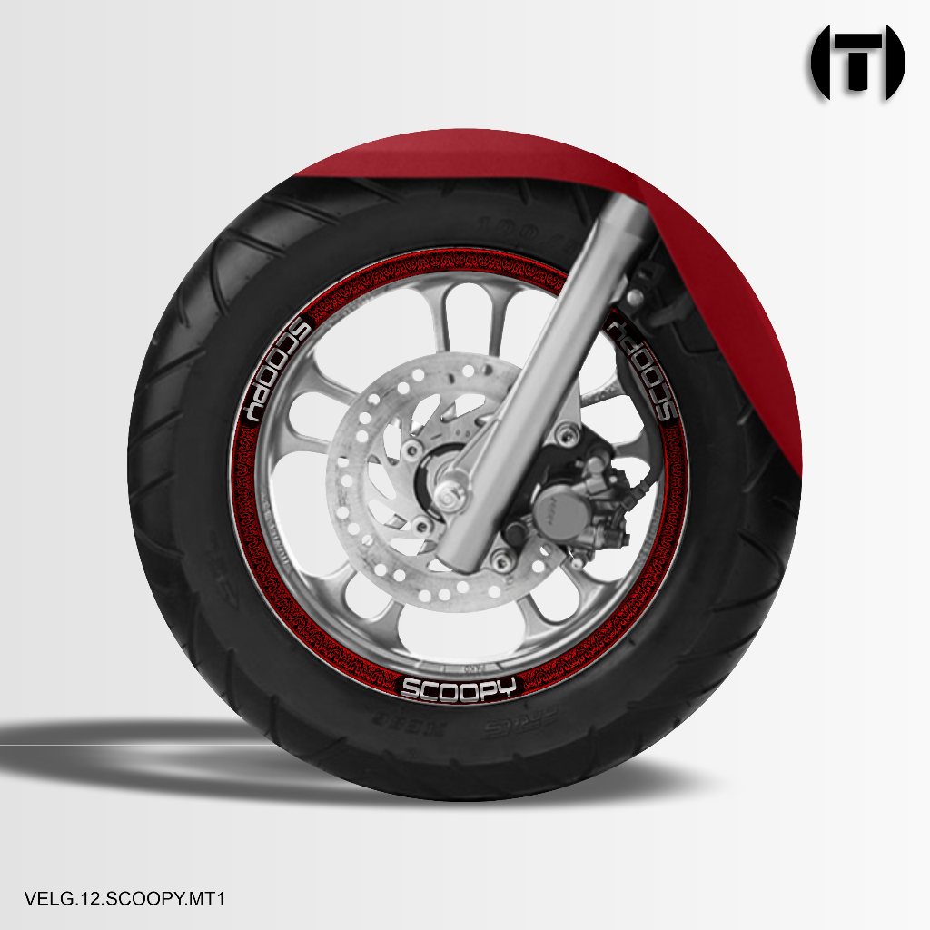 STICKER VARIASI VELG MOTOR SEMUA TYPE RING 12 SCOOPY VELG.12.SCOOPY.MT1