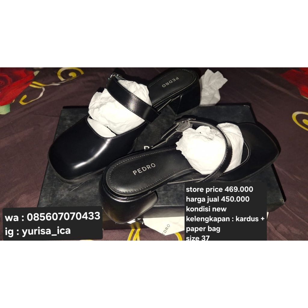 Sepatu heels wanita Pedro