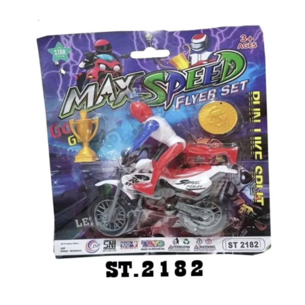 COD PROMO ST2182 MAX SPEED MAINAN MOTOR CROSS + ORANG + PIALA