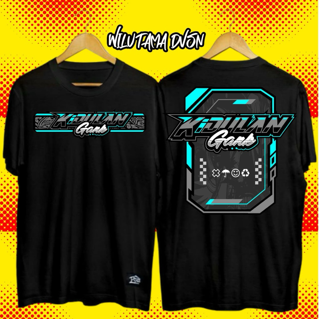 KAOS KIDULAN GANK V2 big PEMUDA Baju Desain Racing free stiker-PEMUDA RT RW cotton PE soft 24s