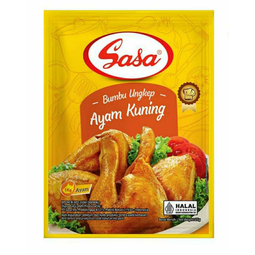 

SASA BUMBU UNGKEP AYAM KUNING 15 PCS