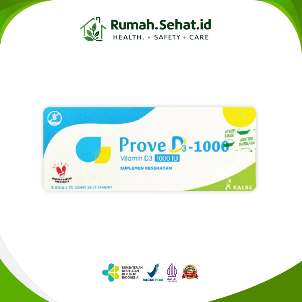 Vitamin Prove D3 Vitamin D3 1000 IU - Strip / Box