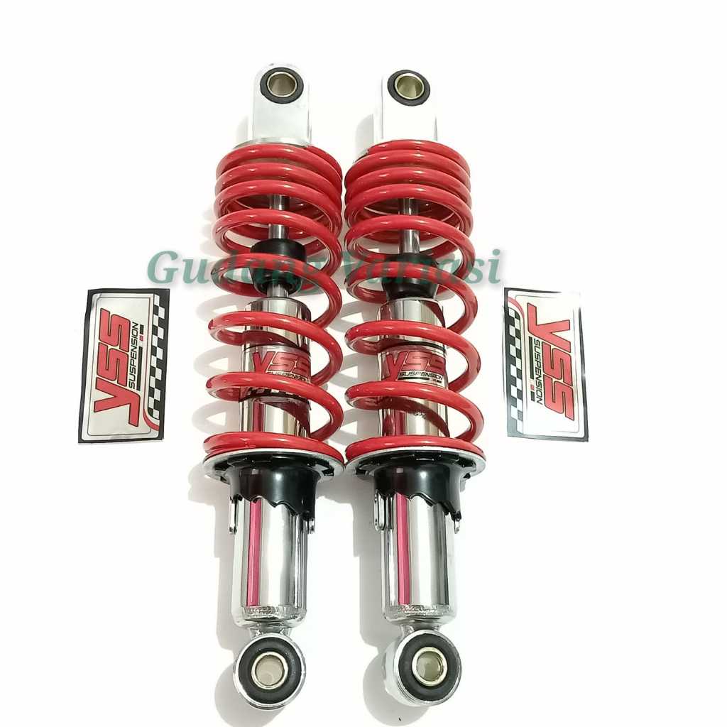 Shockbreaker Belakang Vega Jupiter Copy YSS 280MM Motor Vega R Vega Zr Jupiter Z Force F1zr - Merah