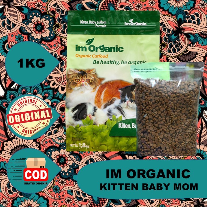 Im Organic Kitten Baby and mom 1kg / Makanan Kucing Imo im Organik kbm