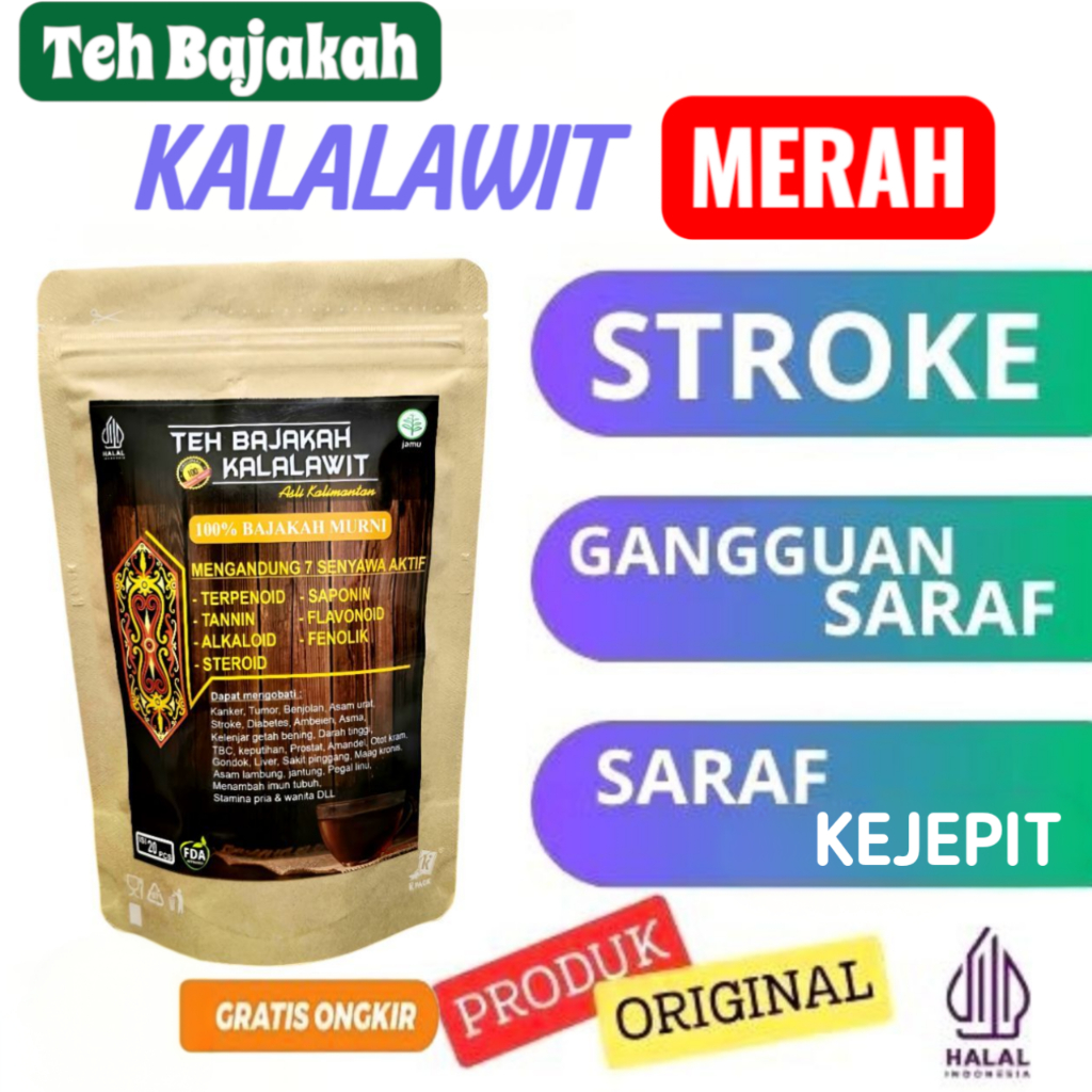 

Teh Bajakah Kalalawit Merah Super Untuk Stroke Gangguan Syaraf Hipertensi