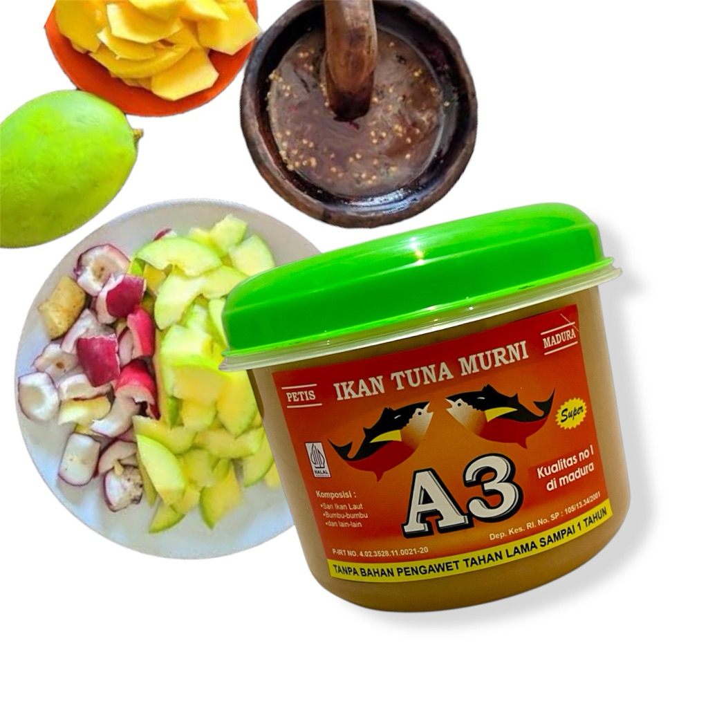 

A3 Petis Madura Ikan Tuna Murni 1kg Kualitas SUPER Asli Konang Madura