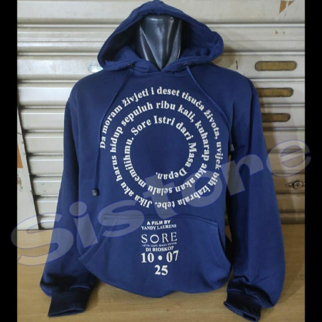 Sweater Hoodie Sore Istri Dari Masa Depan Time loop word Art quotes Sheila Dara Dion Wiyoko Movie cu