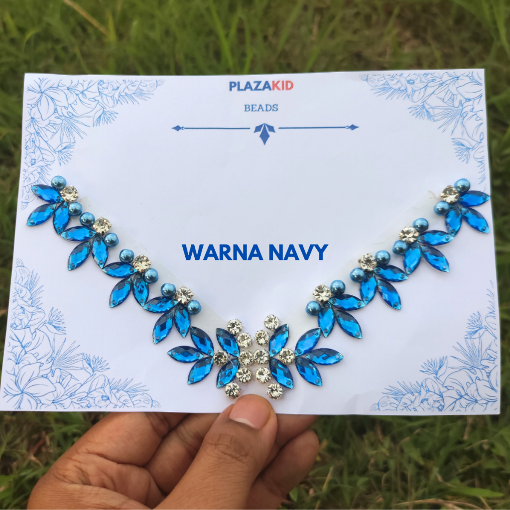 Payet Rangkai Instan Model Daun Kristal/ Payet Tangan/ Payet Kaftan/ Payet Hiasan Kebaya Dress Baju