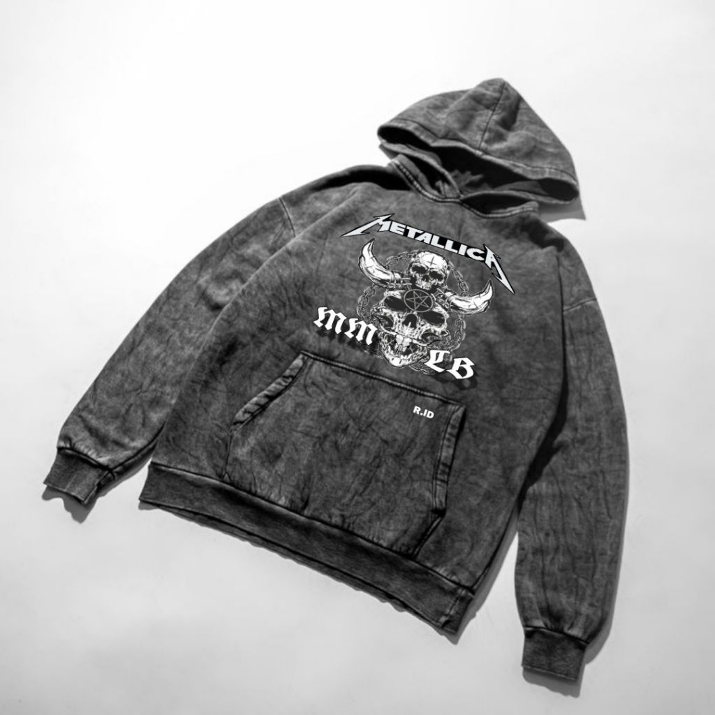 Hoodie Sandwash Washing Polos Unisex Basic Katun