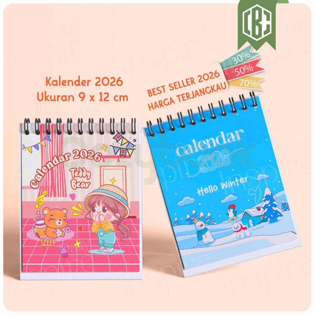 

TERLARIS KALENDER 2026 KALENDER SOUVENIR KALENDER MINI MEJA KALENDER MURAH