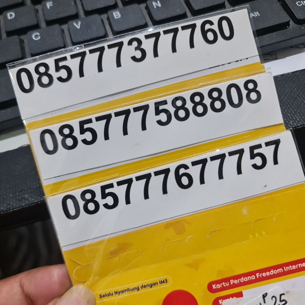 NOMOR CANTIK INDOSAT DOUBLE TRIPEL 000999 HEXA 777777 NOMOR CANTIK MUDAH DI INGAT