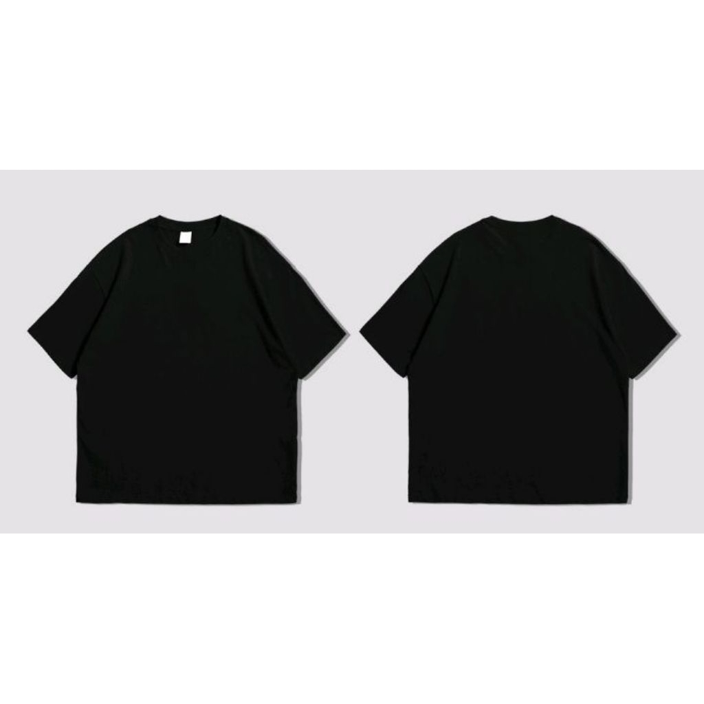 kaos hitam polos oversize